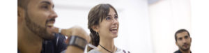 happy tefl trainees during and after graduation tesol barcelona