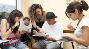 TEFL course teaching practice with a real class of teenagers in Barcelona, Spain