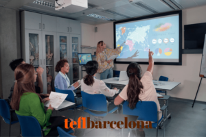 Classroom and projector