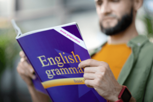 teacher studying grammar
