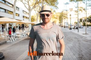 Man on the streets of Barcelona