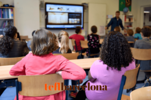 Classroom of teenagers