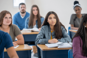 students in a classroom