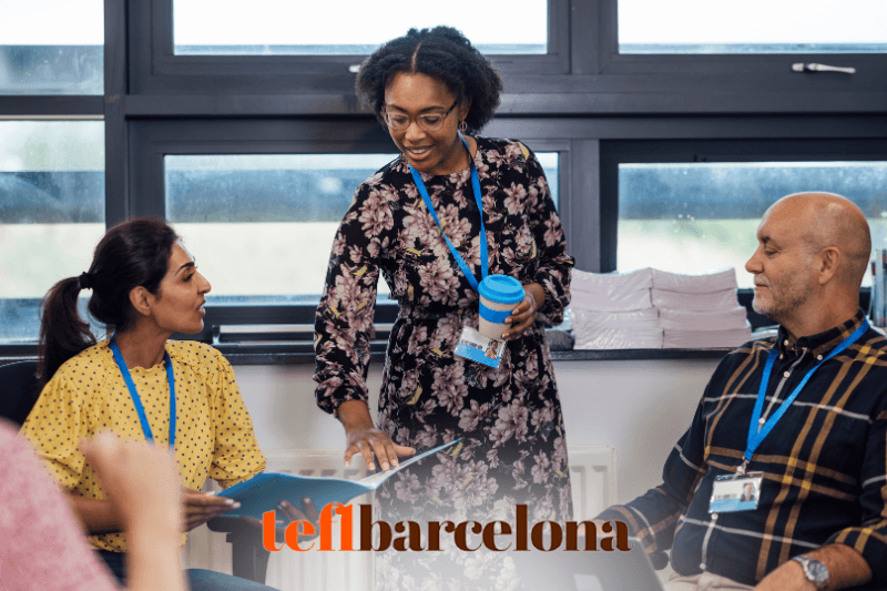 2 teachers training to be teach in Spain
